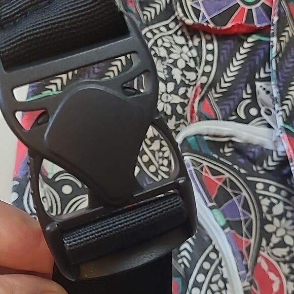 KAVU Southwest cotton sling backpack bag festival purse red purple black - Picture 3 of 9